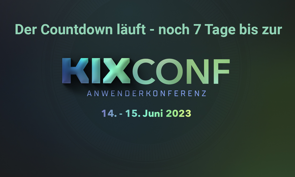 KIXCONF23 Countdown 7 Tage