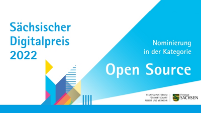 Logo Sächsischer Digitalpreis 2022 Open Source KIX