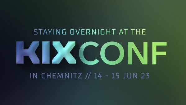 Header Stay overnight at the KIXCONF 2023